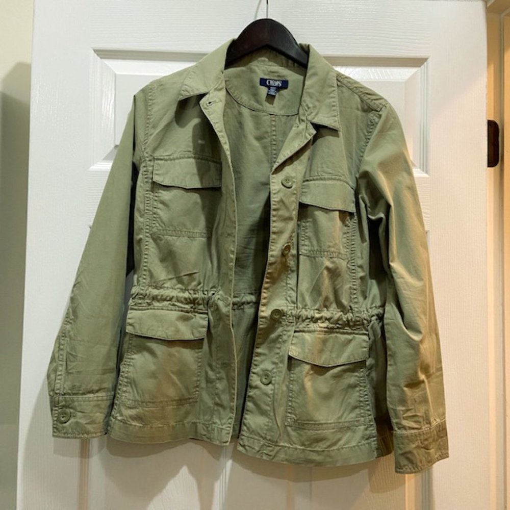 CHAPS Cotton Anorak-Drawstring Jacket